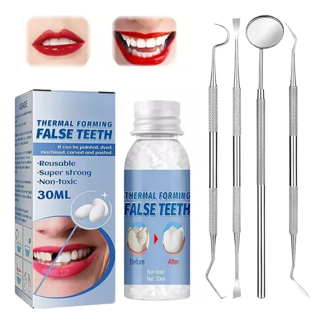 30ml Perlas Reparación Dientes Postizos Dientes Gránulos