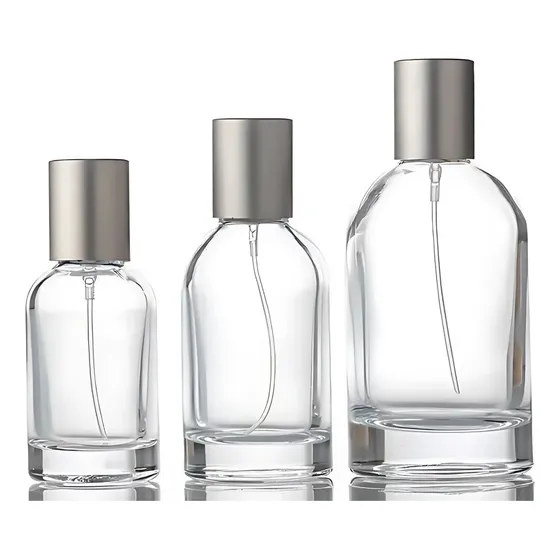 Frasco Cilindrico Tapa A Presion Plateada 100ml (x5)