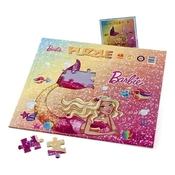Puzzle Barbie 2 Licencia Mattel Ruibal 7802