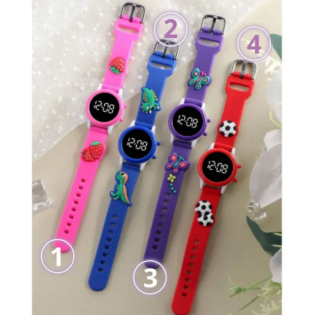 Reloj Digital Electronico Redondo Pulsera Infantil Niños
