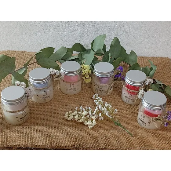 Velas Aromáticas Cera Soja Decorativas