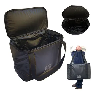 Bolsa Térmica 30 Litros Grande Cooler Cerveja Lanche Praia Camping Viagem Com Alça Impermeåvel Preta Fosca Bolsa Térmica 30 Litros Grande Cooler Cerveja Lanche Praia Camping Viagem Com Alça Impermeåvel Preta Fosca