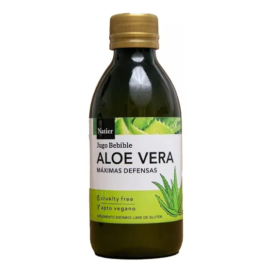 Aloe Vera Jugo Natural Vegano X 500ml Natier Suplemento Defe