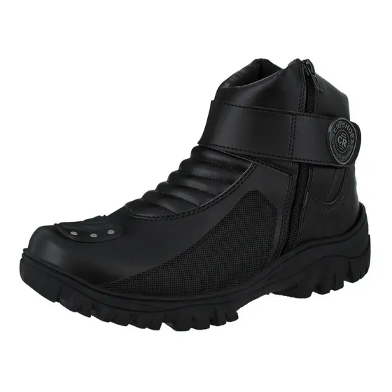 Bota Cr Shoes Casual Moto Camping Pesca Trilla Cuero Cierre