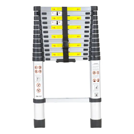 Escada Alumino Extensiva Telescópica 13 Degraus 5m Cor Amarelo
