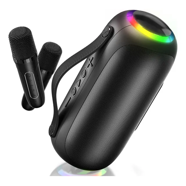 Jyx D38 Bocina Karaoke, Mics Inalámbricos,luces,para Fiestas