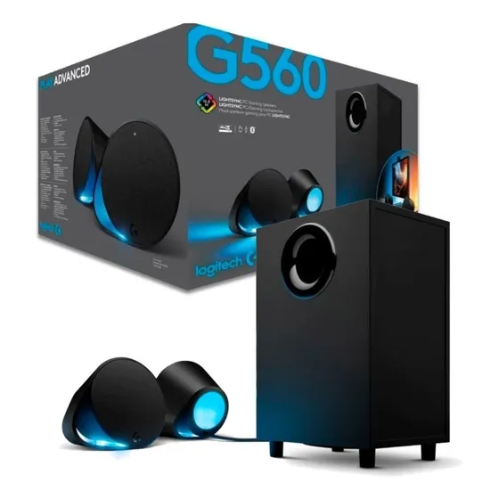 Parlantes Logitech G560 Gaming Luces Rgb Color Negro