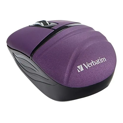 Mouse Mini Inalambrico Verbatim Usb Receptor Nano Violeta