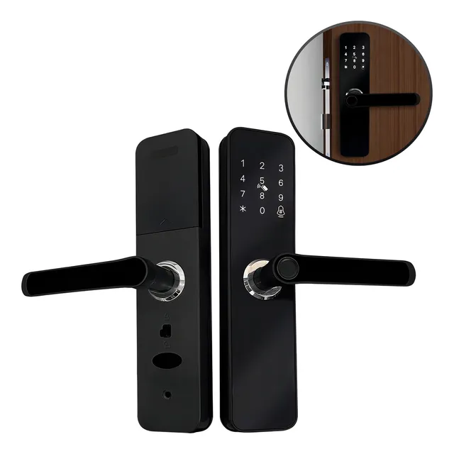 Cerradura De Puerta Smart Inteligente Negro