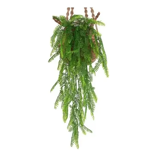 Helecho Fino Colgante  Flor Artificial Vara Frondosa