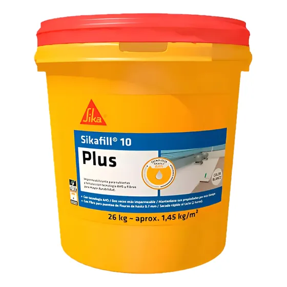 Sikafill®-10 Fibras. Paila 21,5 Kg  Blanco