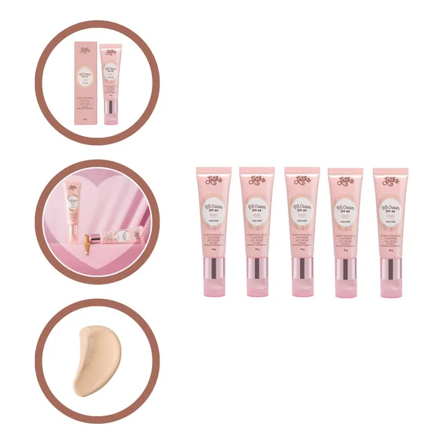 Bb Cream Latika Bege Claro 5 Und Protetor E Clareador Spf44