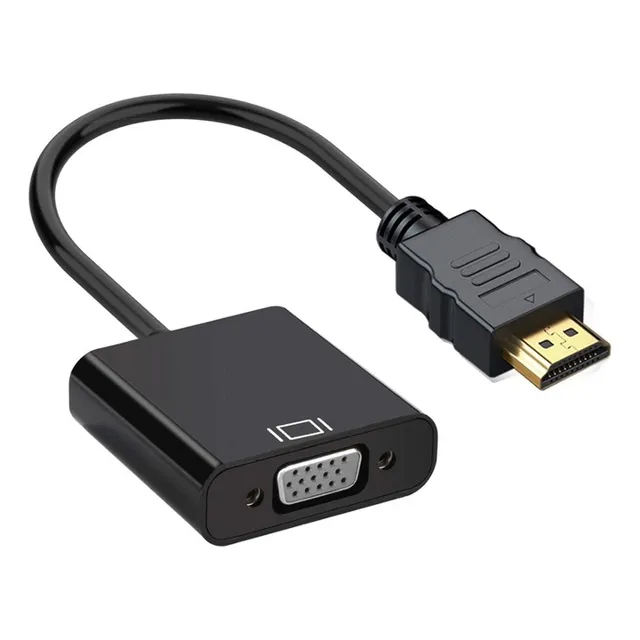 Adaptador De Hdmi Macho A Vga Hembra Con Audio 3.5mm Nnet