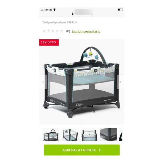 Corral Para Bebe Graco Gris En Excelente Estado. Sin Colchón