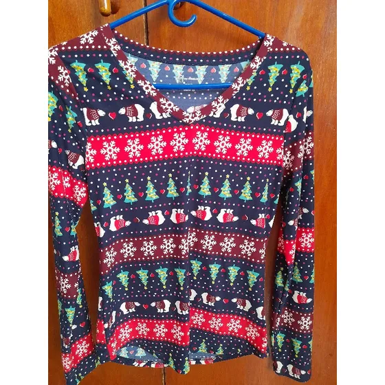 Blusa Dama Navidad Importada