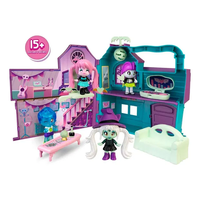 Pinypon Terrific Mansion Casa Maletín Accesorios Que Brillan