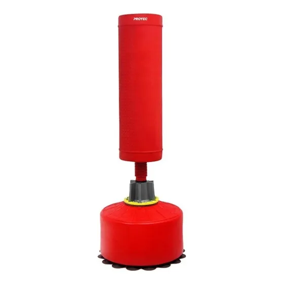 Bolsa Boxeo Piso Proyec Kick Boxing Impacto Pie Aqua Bag Color Rojo