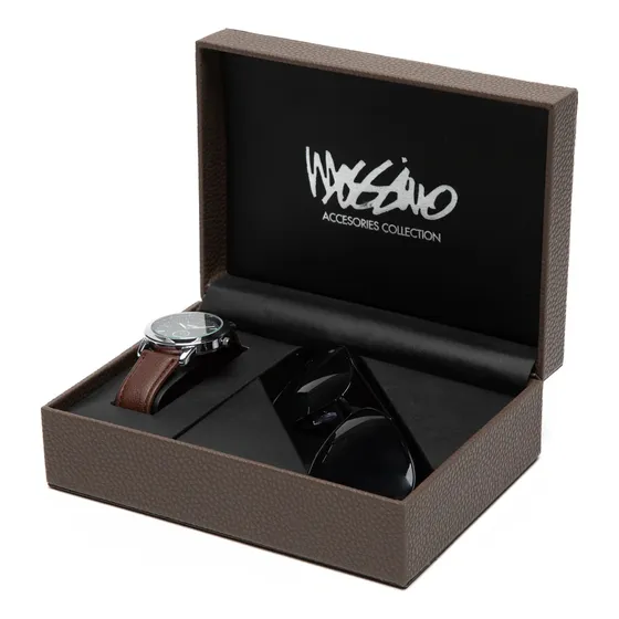 Set Reloj + Lentes De Sol Mossimo Para Hombre