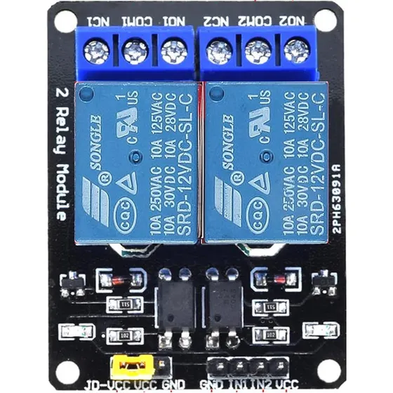Modulo Rele Bajo Nivel - 12v - Disparador De 2 Canales