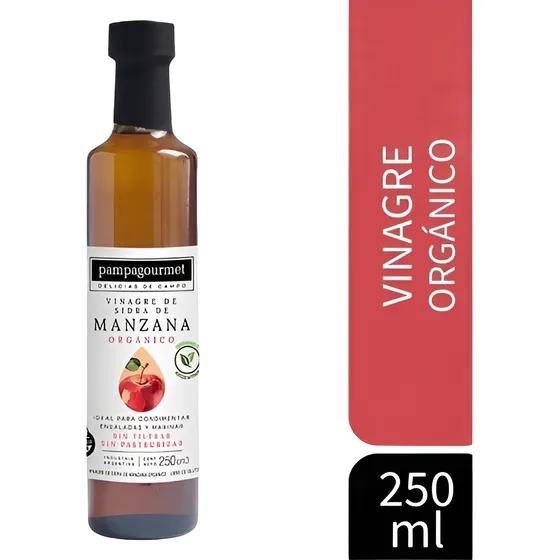 Vinagre De Sidra De Manzana Organico ( Sin Tacc ) X250ml