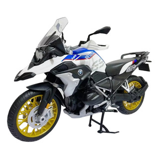 Bmw R1250 Gs Motocicleta A Escala 1:12 Maisto Color Blanco/azul Bmw R1250 Gs Motocicleta A Escala 1:12 Maisto Color Blanco/azul