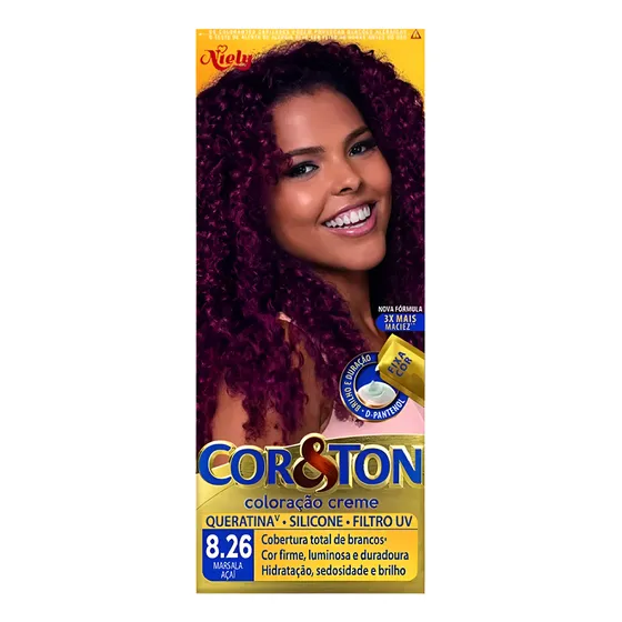 Kit Tintura Coloração Cabelo Cor & Ton Niely Todas As Cores