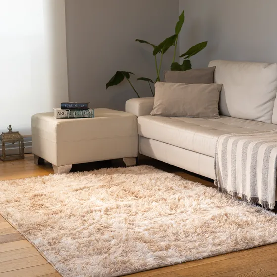 Alfombra 2x1,40 Mts Living Peluda Nórdica Pelo Largo