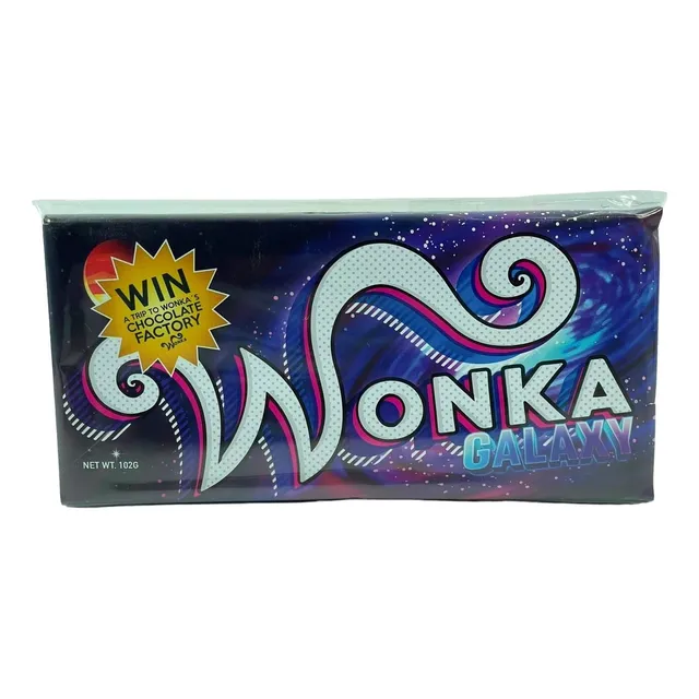 Barra De Chocolate Wonka Sabor Galaxy