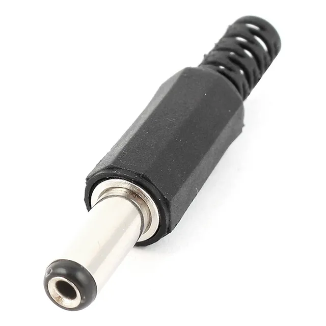  Conector Plug Dc 2.1 X 5.5mm L=14mm Cola Flexible Pack X10