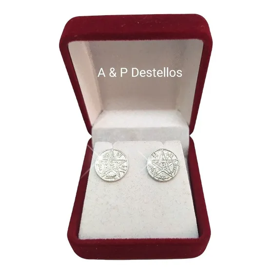 Tetragrammaton Aros Plata Con Pasador /amuleto Tetragramaton