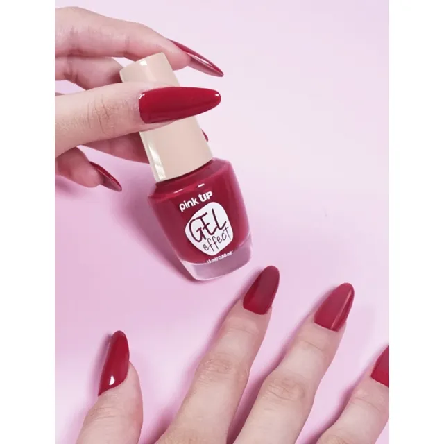 Esmalte Para Uñas Gel Effect Pink Up Color Red