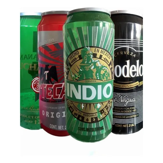 15 Vaso Cilindro Gigante En Forma De Lata De Cerveza 2 L