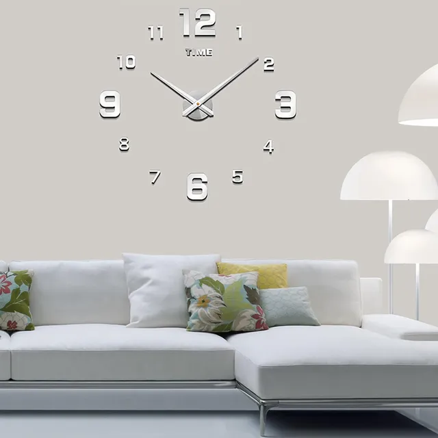 Tatuaje Pared 3d Reloj Diy Reloje Decoracion Para Oficina