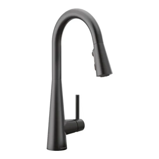 Monomando Para Cocina Sleek 7864bl Negro Mate
