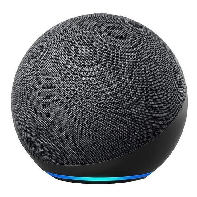 Amazon echo Echo 4th Gen con asistente virtual Alexa color negro