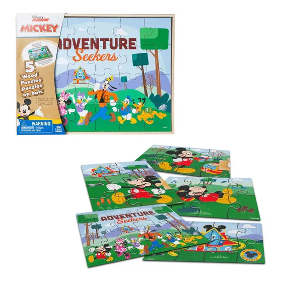 Puzzle De Madera 5 En 1 Mickey Adventure Seekers