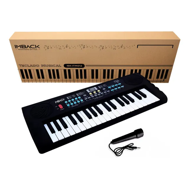 Organo Musical Teclado Piano Instrumento 37 Teclas Microfono