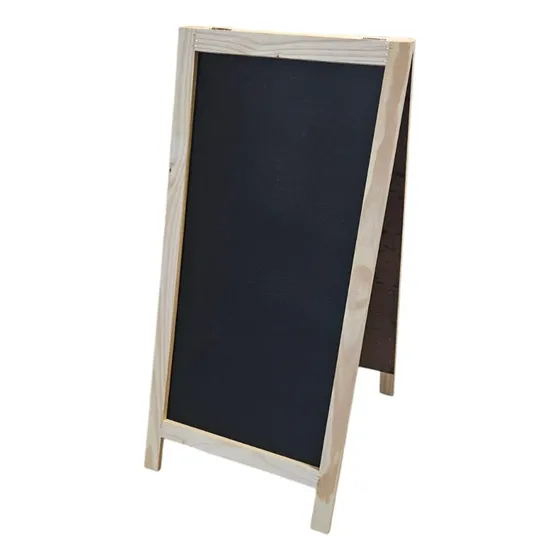 Pizarron Madera 110x50 Cm Doble Hoja Vereda-bar-local De Pie