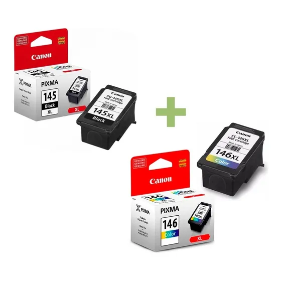 Kit Pack Cartuchos Originales Canon Pg 145 Cl 146 Xxl Extra