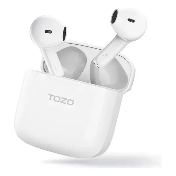 Audífonos Tozo A3 Pro Cancelación Digital Del Ruido De Las Llamada,sonido Superior Bajos Potentes,unidad De Diafragma 14.2mm ,sumérgete En La Música Y Los Juegos,blanco