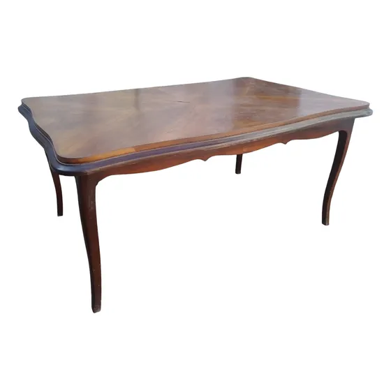 Mesa Antigua De Comedor Estilo Luis Xv 180x110x85 Hermosa! Marrón Marrón