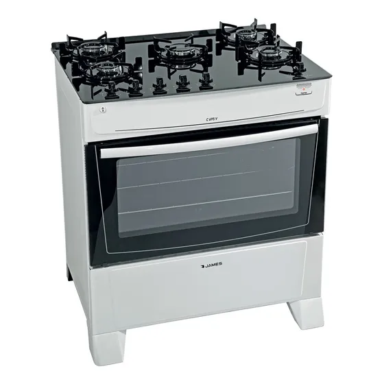 Cocina A Gas James 5h C 695 V Blanca - Laser Tv