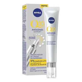 NIVEANIVEA Preenchedor de Linhas Q10 Expert Antissinais 15ml, Melhora e Reduz Ru