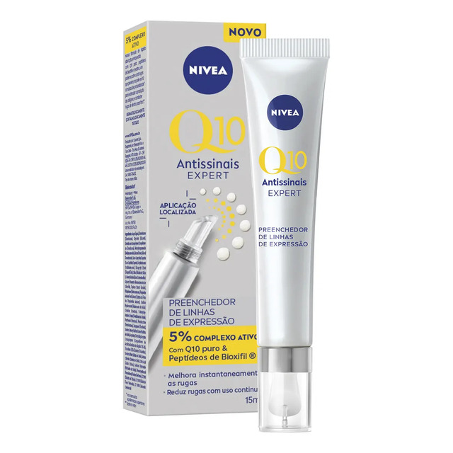 Nivea Preenchedor De Linhas Q10 Expert Antissinais 15ml, Melhora E Reduz Rugas, Aparência Mais Jovem, Cuidado Facial Todo Tipo De Pele Dia/noite Nivea Preenchedor De Linhas Q10 Expert Antissinais 15ml, Melhora E Reduz Rugas, Aparência Mais Jovem, Cuidado Facial Todo Tipo De Pele Dia/noite