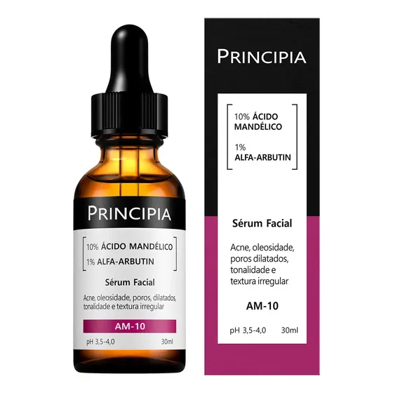 Sérum AM-10 Principia 10% Ácido Mandélico + 1% Alfa-arbutin 30ml