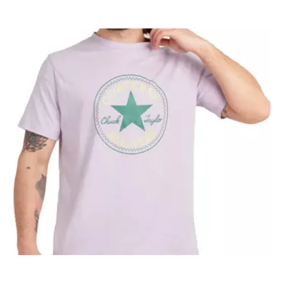 Remera Para Hombre Con Manga Corta Color Lila Converse
