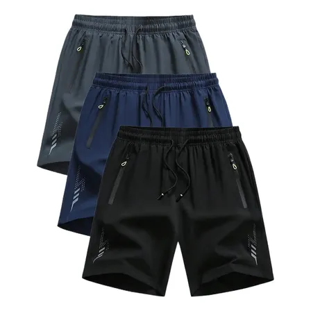 Kit 3 Shorts Fitness Secagem Rápida Basquete/corrida