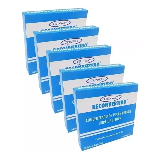 Polen Reconvertido Crinway 5 Cajas De 5 Unidades De 10ml