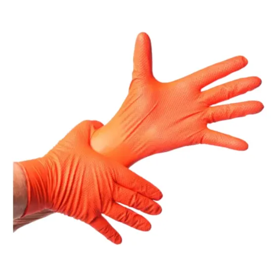 Guante Nitrilo Naranjo M,l Y Xl Caja X 50 Unidades