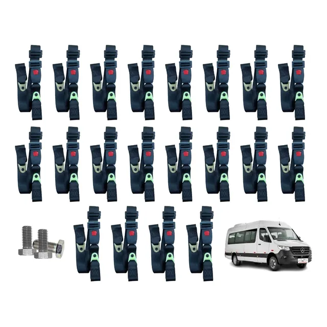 Cinto De Segurança Abdominal 2 Ponto Sprinter Van 20 Bancos
